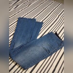 Jessica Simpson Medium Wash Flared Wide Leg Jeans